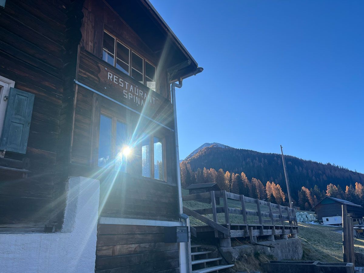 Restaurant Spina Davos Glaris Sonnenschein